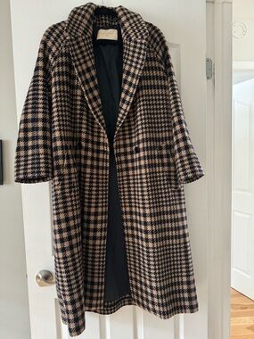 Circolo  chequered wool coat
